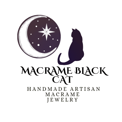 Macrame Black Cat Logo